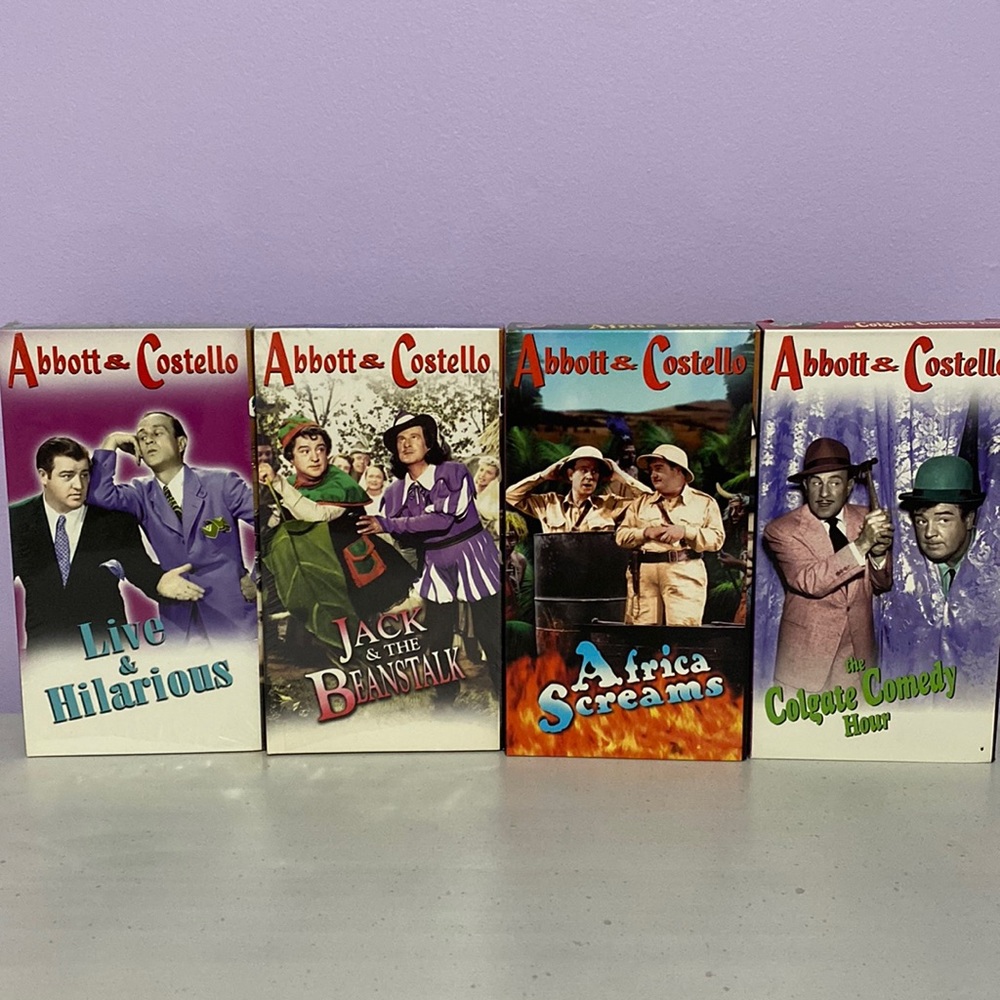 Abbott and costello vhs tapes